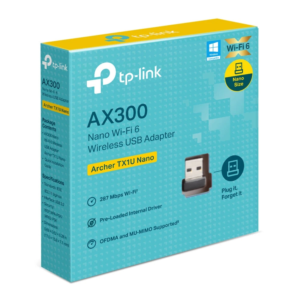 TP-Link Archer TX1U Nano Wi-Fi 6 USB Adapter