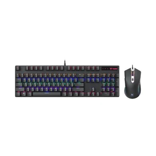Rapoo V150S Mechanical Gaming Keyboard & Mouse Combo – Black